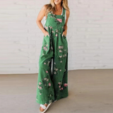 Vert avec fleurs