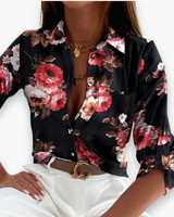 Fleurs roses noires
