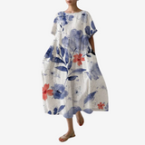Fleurs rouges et bleues