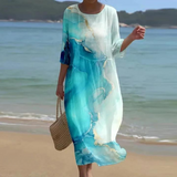 Bleu clair et blanc