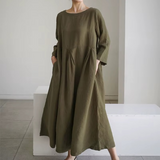Vert foncé Lin naturel
