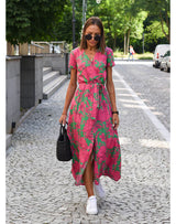 Rose et vert